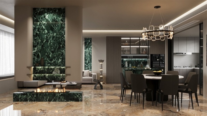 Gạch 90x180 ốp trang trí